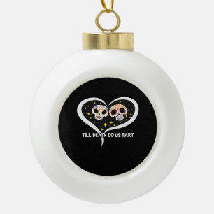 Zombie auf dem Friedhof - Bis dass der Tod uns sch Keramik Kugel-Ornament