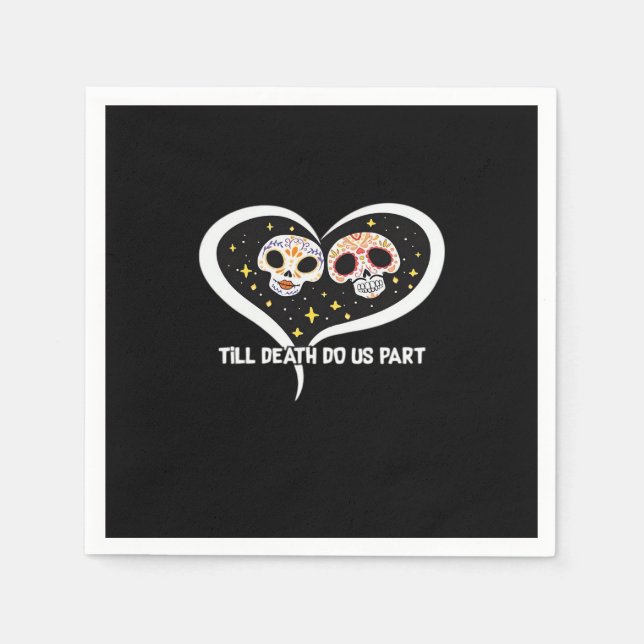 Zombie auf dem Friedhof - bis zum Tod machen wir T Serviette (Vorderseite)