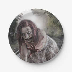 Zombie auf den Spuren Pappteller