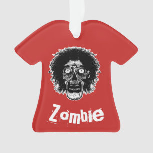 Zombie - Auf Rot Ornament