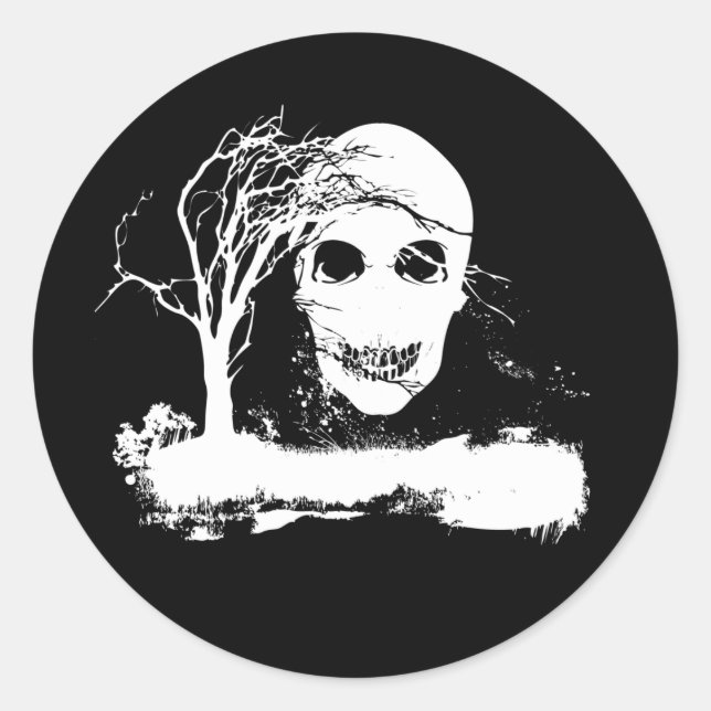 Zombie - Aufkleber (Vorderseite)