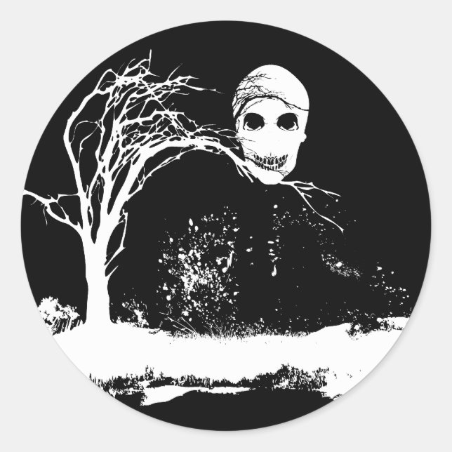 Zombie - Aufkleber (Vorderseite)