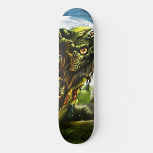 Zombie-Aufstand Vollmond Friedhof Skateboard