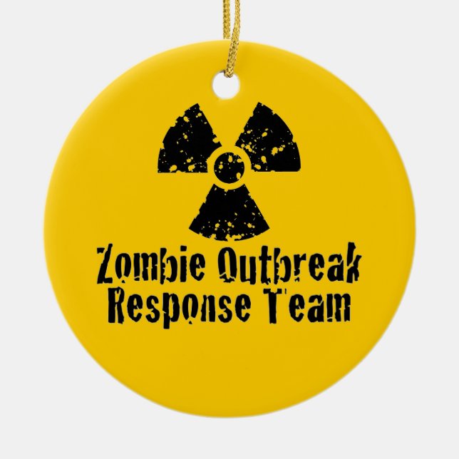 Zombie-Ausbruch-Antwort Keramik Ornament (Vorne)