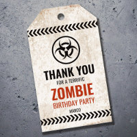 Zombie-Ausbruch-Geburtstagsparty mit rostigem Zeic