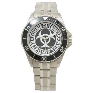 Zombie-Ausbruch-Uhr Armbanduhr