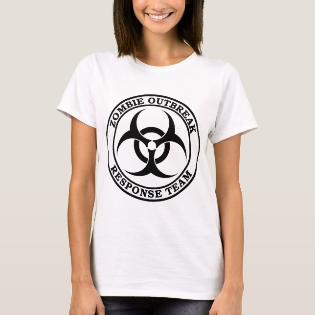 Zombie-Ausbruch-Warteteam (Biogefährdung) T-Shirt (Vorderseite)