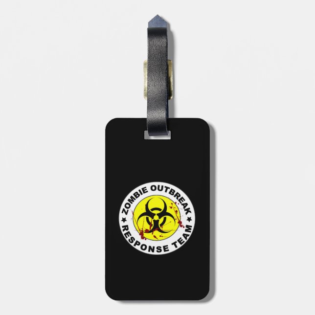 Zombie-Ausbruch-Warteteam Gepäckanhänger (Rückseite vertikal)