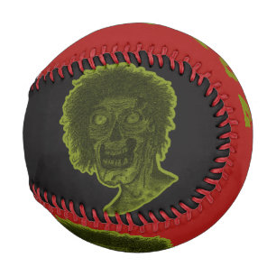 Zombie-Baseball - Rot und Schwarz Grün Baseball