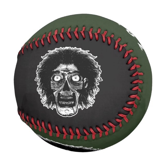 Zombie-Baseball - Schwarz & Grün Baseball (Rückseite Links)