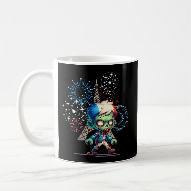 Zombie Bastille Day Kaffeetasse (Links)