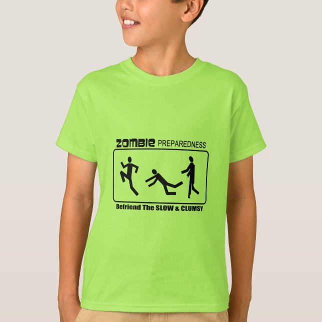 Zombie-Bereitschaft befreunden langsam ALLEN T-Shirt (Vorderseite)