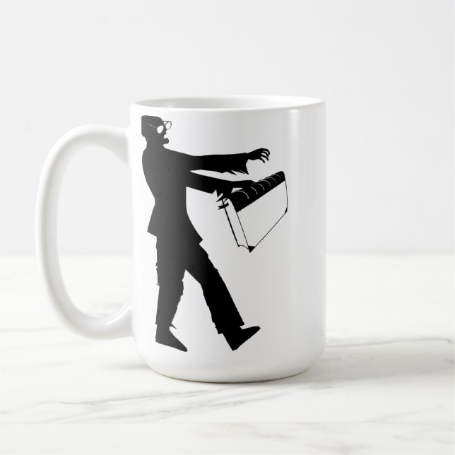 Zombie-Bibliothekar-Tasse Tasse (Links)