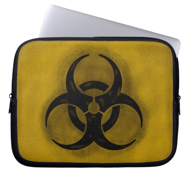 Zombie-Biogefährdung-Laptop-Hülse Laptopschutzhülle (Vorderseite)