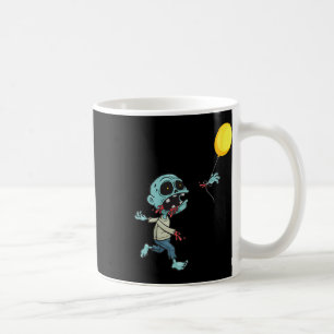 Zombie Birthday Ballon - Niedliche Zombie Kinder A Kaffeetasse
