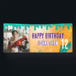 Zombie Birthday Halloween Kids Party Banner<br><div class="desc">ALLE ZOMBIE-JÄGER AUFFORDERN,  BEI DER FEIERBURTSTAGUNG ZU HELFEN</div>