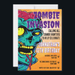 Zombie Birthday Halloween Kids Party Einladung<br><div class="desc">ALLE ZOMBIE-JÄGER AUFFORDERN,  BEI DER FEIERBURTSTAGUNG ZU HELFEN</div>