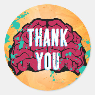 Zombie Birthday Halloween Kids Party Runder Aufkleber