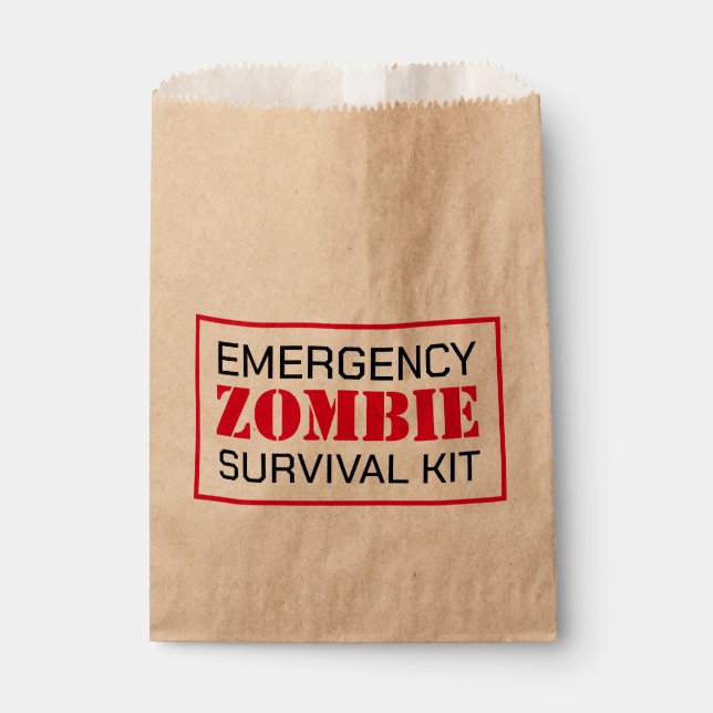 Zombie Birthday Halloween-Party Geschenktütchen (Vorderseite)