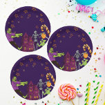Zombie Birthday Kids Party Paper Plate Pappteller<br><div class="desc">Mit diesem lebendigen und farbenfrohen Design mit Zombies,  Mumien,  Friedhöfen,  Süßigkeiten und vielem mehr verwandeln Sie Ihren Geburtstag in ein unvergessliches Fest für Sie und Ihre Gäste. Personalisieren Sie es einfach mit Ihren Daten,  und Sie sind bereit zu gehen. Genießen Sie Ihre Geburtstagsfeier</div>