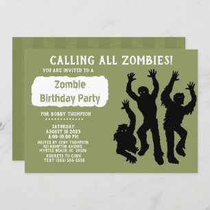 Zombie Birthday Party - Sonstiges Einladung