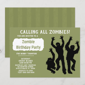 Zombie Birthday Party - Sonstiges Einladung