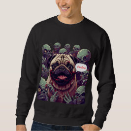 "Zombie-Biss-Mops-Halloween-Sweatshirt – Mir geht Sweatshirt