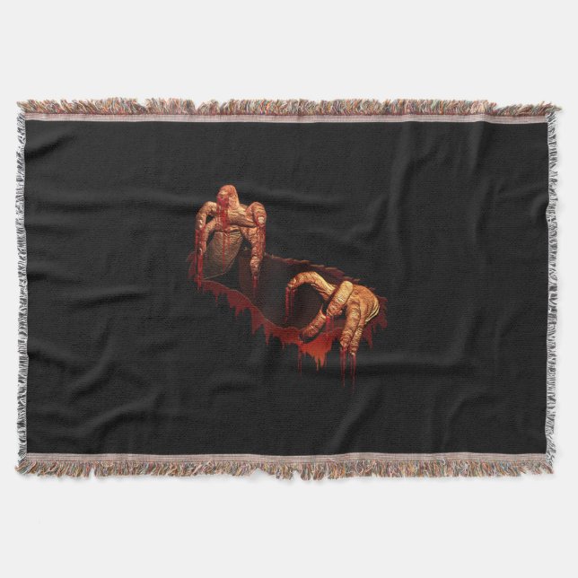 Zombie Blanket Gory Halloween-Deckendekor Decke (Vorderseite)