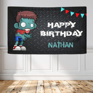Zombie-Boy-Halloween-Kostenume-Geburtstagsfeier Banner