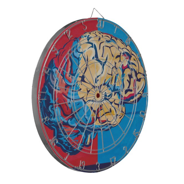 Zombie Brain Dartscheibe (Vorderseite Links)