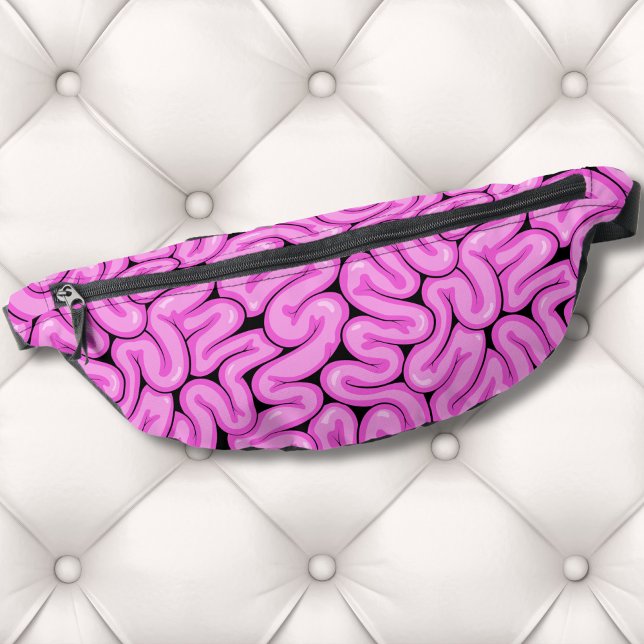 Zombie Brain Pattern Bauchtasche (Cute Fun Hot Pink Zombie Brain Halloween Pattern Fanny Pack)