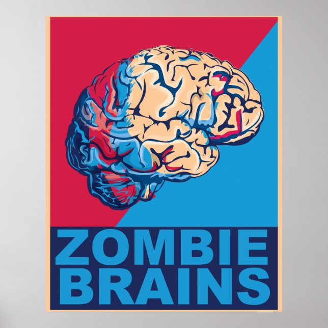 Zombie Brain Poster (Vorne)