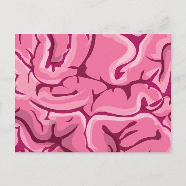 Zombie Brain Postkarte (Vorderseite)