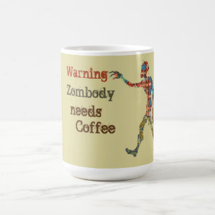 Zombie braucht Kaffee Verwandlungstasse