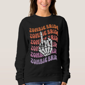 Zombie-Braut Bis Dass Der Tod Uns Scheidet Jungges Sweatshirt