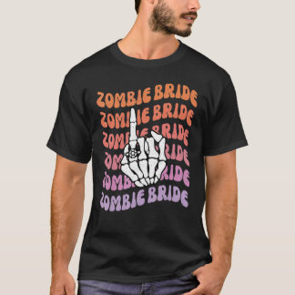 Zombie-Braut Bis Dass Der Tod Uns Scheidet Jungges T-Shirt