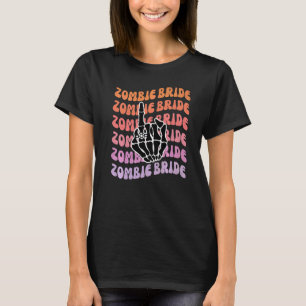 Zombie-Braut Bis Dass Der Tod Uns Trennt Junggesel T-Shirt