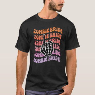 Zombie-Braut Bis Dass Der Tod Uns Trennt Junggesel T-Shirt