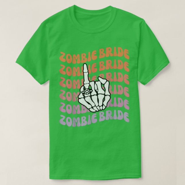 Zombie Bride Til Death Do Us Party Bachelorette T-Shirt (Design vorne)