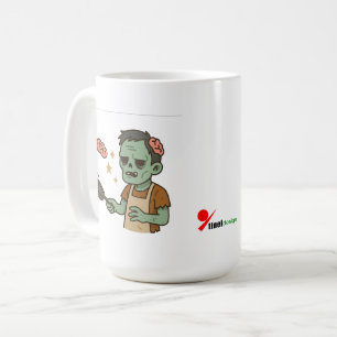 Zombie Brunch – Hirn-Pfannkuchen wenden Kaffeetasse