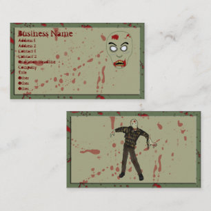 Zombie Business Cards v2 Visitenkarte