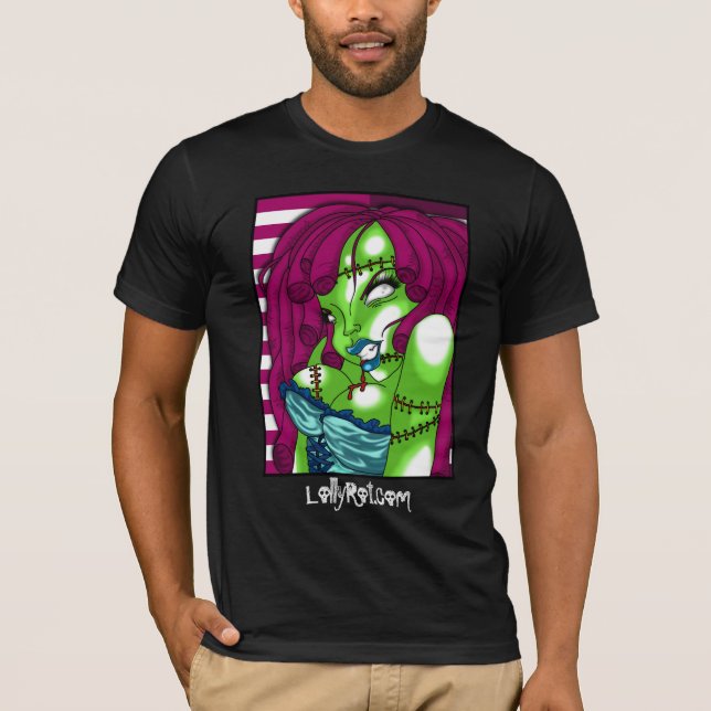 Zombie Button-oben T-Shirt (Vorderseite)