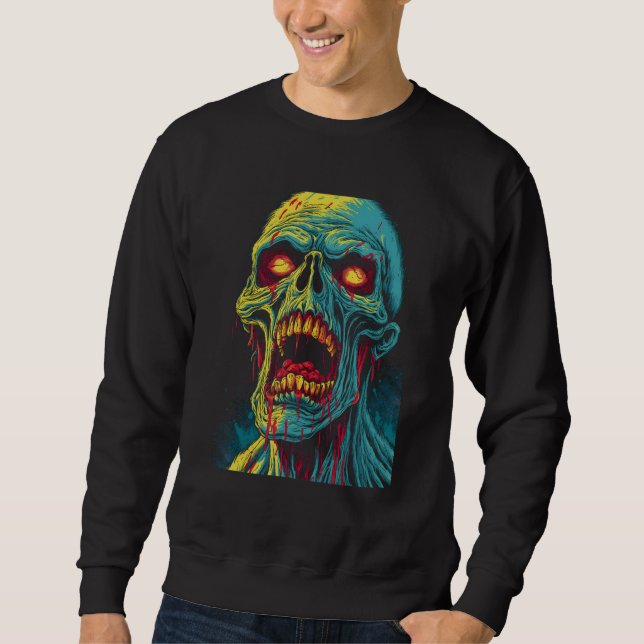 Zombie by Haunted Horror Halloween 1 Sweatshirt (Vorderseite)