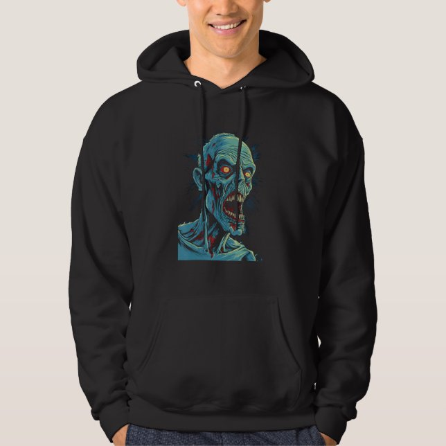 Zombie by Haunted Horror Halloween 6 Hoodie (Vorderseite)