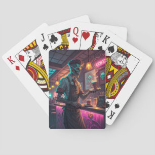 Zombie Café   Gruselige urbane Halloween-Spielkart Spielkarten