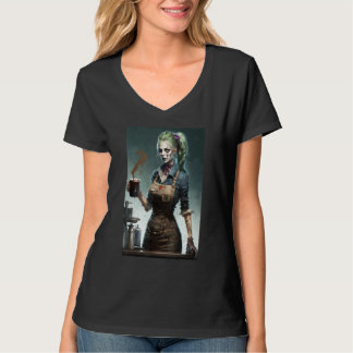 Zombie-Cafébarista Zombies im Alltag S T-Shirt