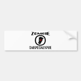 Zombie Carpocalypse Symbol Autoaufkleber