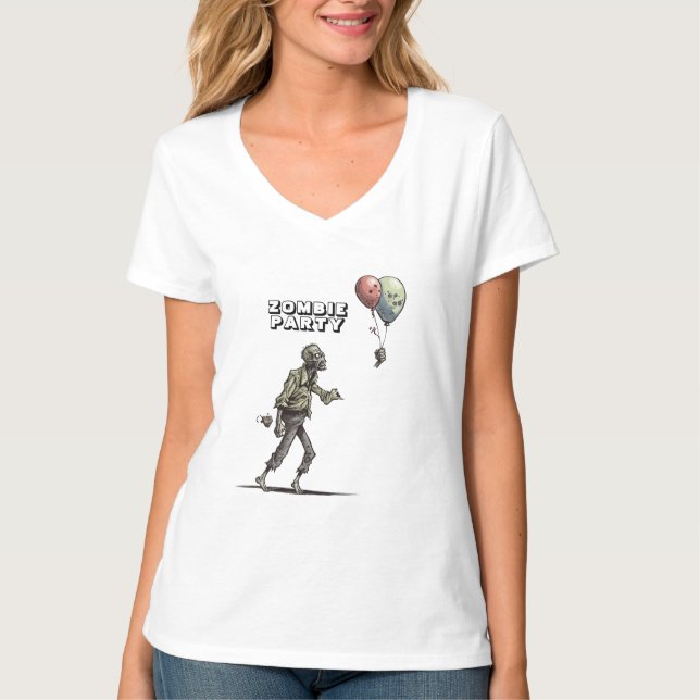 Zombie Cartoon T - Shirt (Vorderseite)