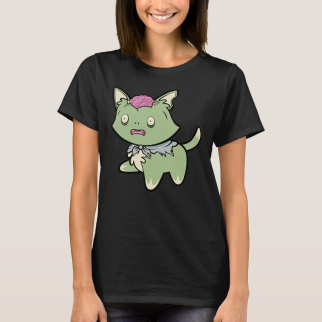 Zombie Cat T - Shirt (Vorderseite)