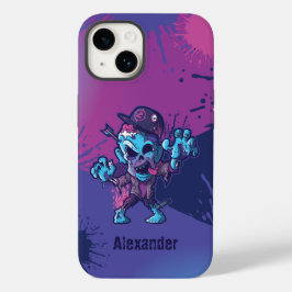 Zombie Character Cartoon Splats iPhone Gehäuse Case-Mate iPhone 14 Hülle